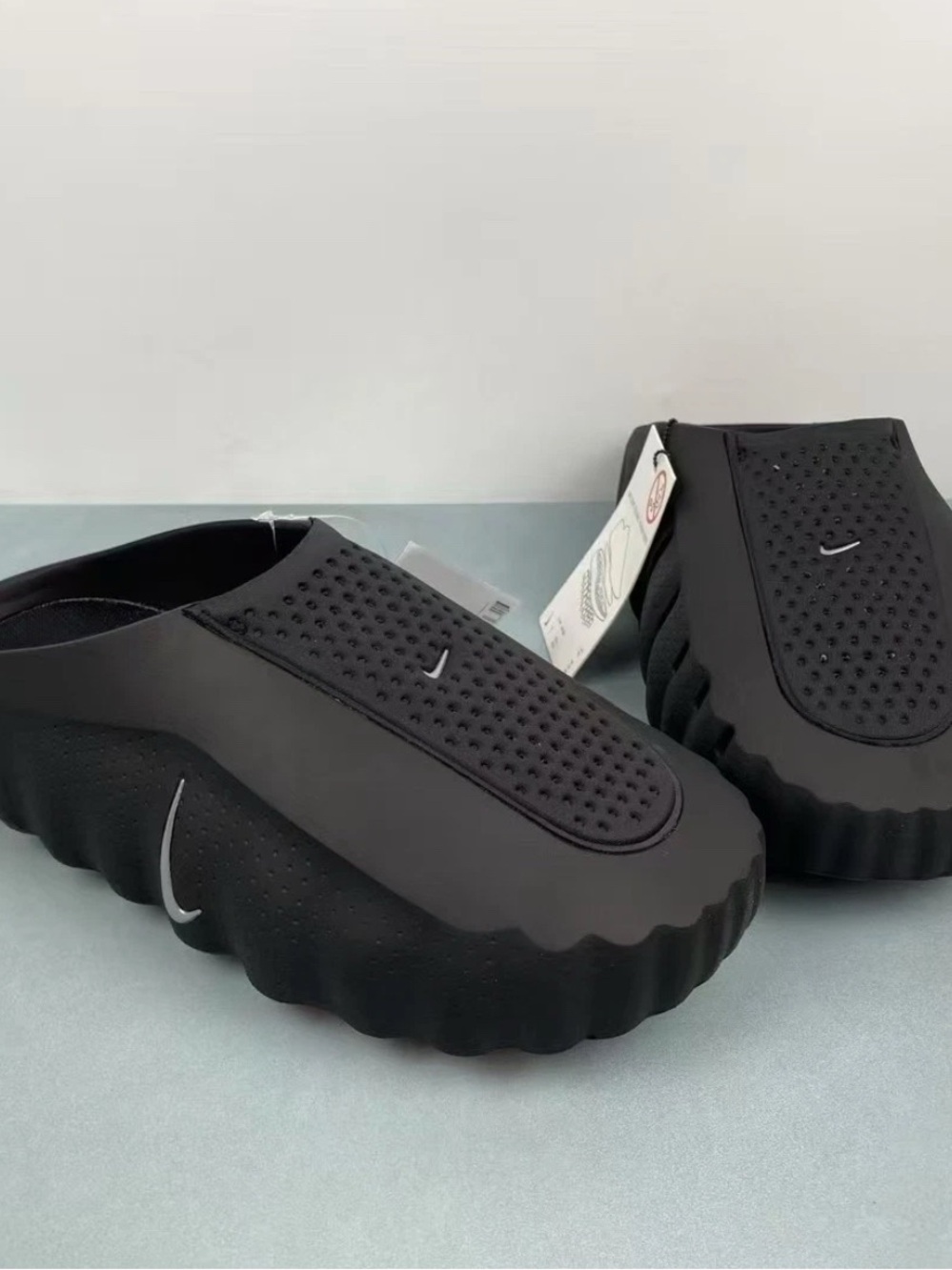 Nike Black Slip-On Clog with Subtle Swoosh